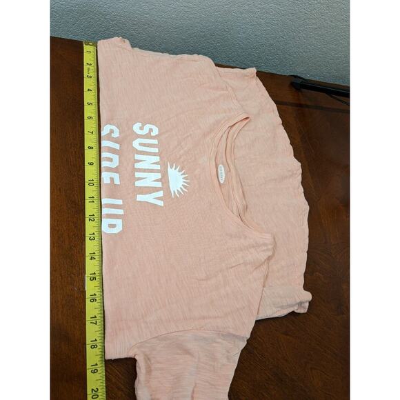 Old Navy The Easy Tee XS Orange Womens Sunny Side Up‎ Short Sleeve Summer TShirt - Picture 6 of 8